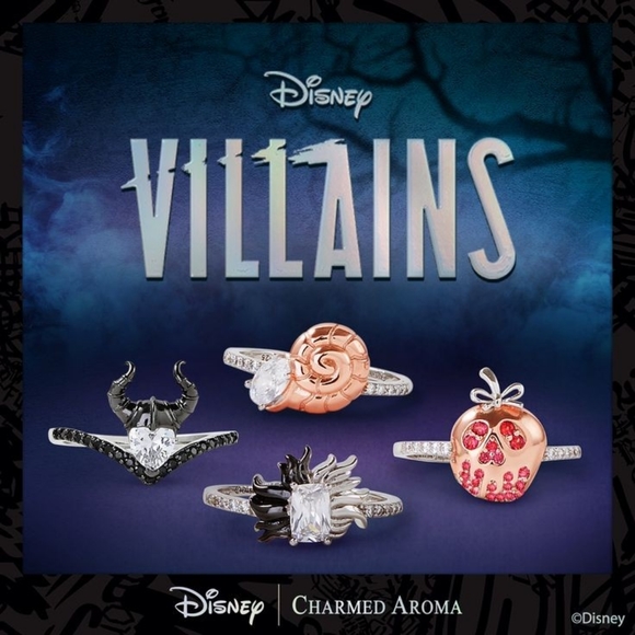 Disney Villians Ursula Conch Seashell ring, 925 Sterling Silver Charmed Aroma - Picture 2 of 7